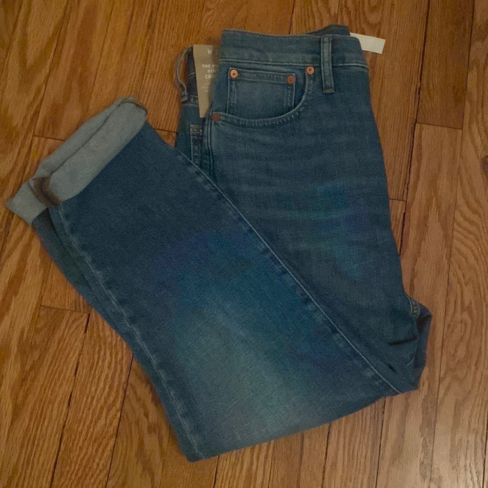 Madewell The Perfect Vintage Crop Jean NWT!!